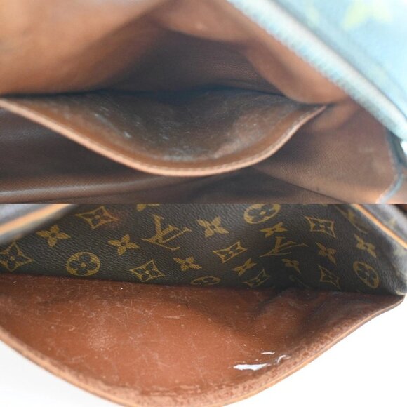 LOUIS VUITTON Compiegne 28 Clutch Bag Monogram Leather Brown GHW M51845 67FC090 - Picture 13 of 16